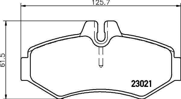 HELLA 8DB 355 008-651 - Комплект спирачно феродо, дискови спирачки vvparts.bg