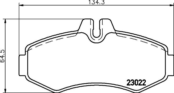 HELLA 8DB 355 008-631 - Комплект спирачно феродо, дискови спирачки vvparts.bg