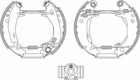 HELLA 8DB 355 003-941 - Комплект спирачна челюст vvparts.bg