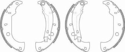 HELLA 8DB 355 003-361 - Комплект спирачна челюст vvparts.bg