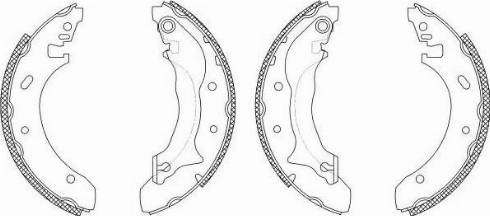 HELLA 8DB 355 003-241 - Комплект спирачна челюст vvparts.bg