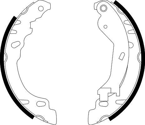 HELLA 8DB 355 002-901 - Комплект спирачна челюст vvparts.bg