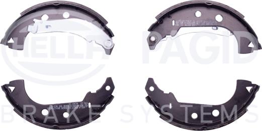 HELLA 8DB 355 002-911 - Комплект спирачна челюст vvparts.bg