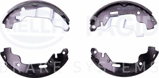 HELLA 8DB 355 002-451 - Комплект спирачна челюст vvparts.bg