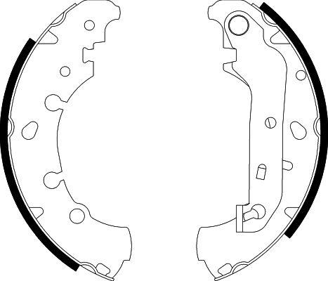 HELLA 8DB 355 002-411 - Комплект спирачна челюст vvparts.bg