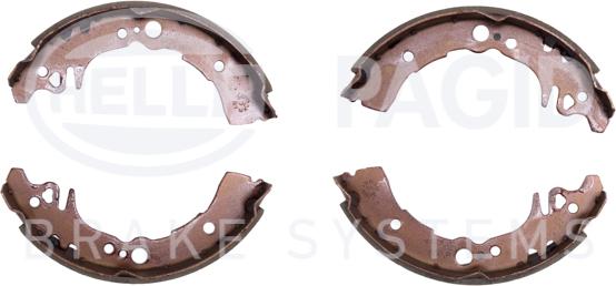 HELLA 8DB 355 002-591 - Комплект спирачна челюст vvparts.bg