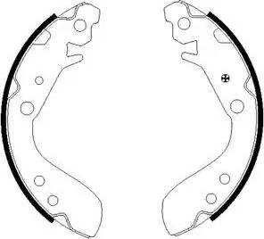 HELLA 8DB 355 002-651 - Комплект спирачна челюст vvparts.bg