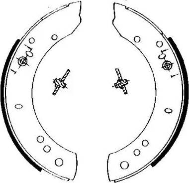 HELLA 8DB 355 002-081 - Комплект спирачна челюст vvparts.bg