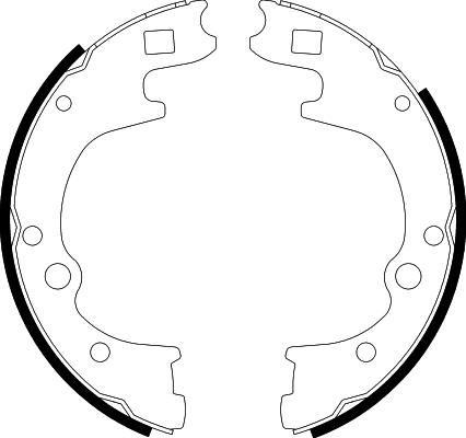 HELLA 8DB 355 002-111 - Комплект спирачна челюст vvparts.bg