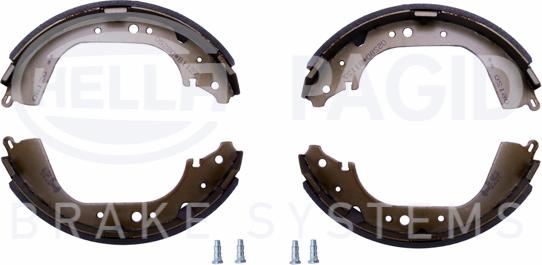 HELLA 8DB 355 002-131 - Комплект спирачна челюст vvparts.bg