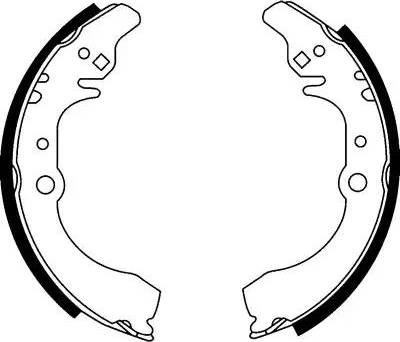 HELLA 8DB 355 002-121 - Комплект спирачна челюст vvparts.bg