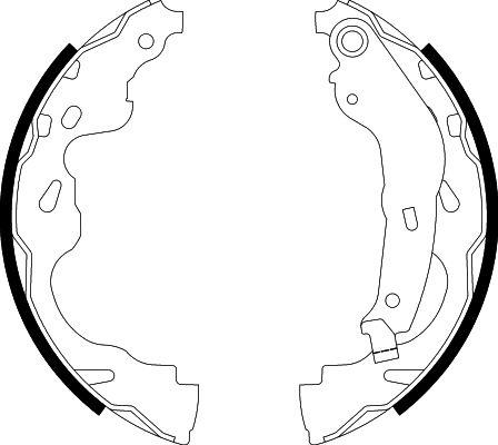 HELLA 8DB 355 002-891 - Комплект спирачна челюст vvparts.bg