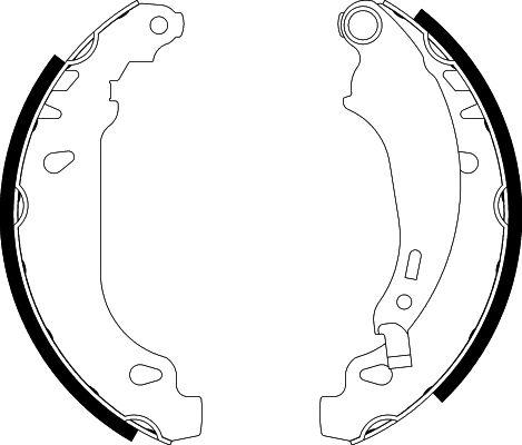 HELLA 8DB 355 002-261 - Комплект спирачна челюст vvparts.bg