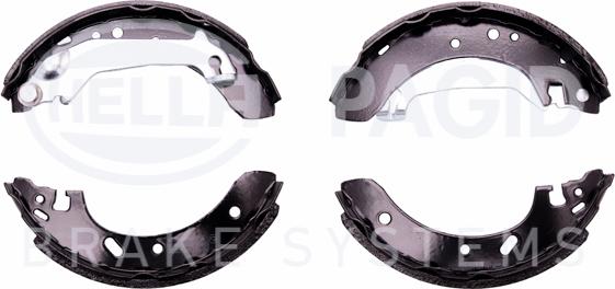 HELLA 8DB 355 002-211 - Комплект спирачна челюст vvparts.bg