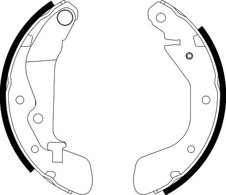 HELLA 8DB 355 002-791 - Комплект спирачна челюст vvparts.bg