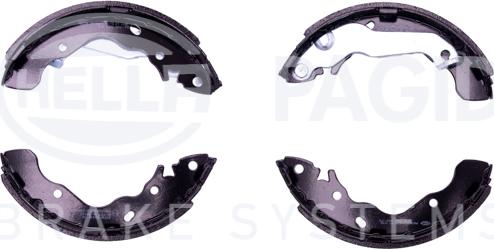 HELLA 8DB 355 002-761 - Комплект спирачна челюст vvparts.bg