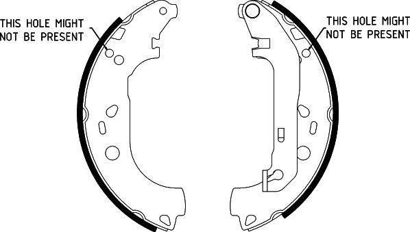 HELLA 8DB 355 002-731 - Комплект спирачна челюст vvparts.bg