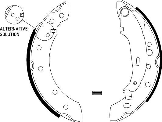 HELLA 8DB 355 002-771 - Комплект спирачна челюст vvparts.bg