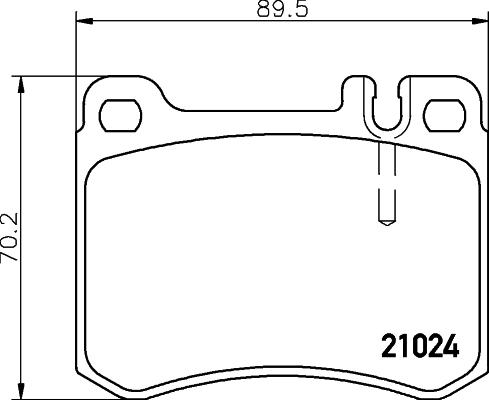 HELLA 8DB 355 007-611 - Комплект спирачно феродо, дискови спирачки vvparts.bg