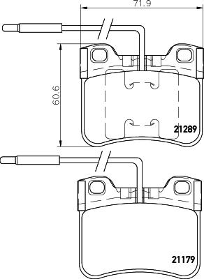 HELLA 8DB 355 007-811 - Комплект спирачно феродо, дискови спирачки vvparts.bg