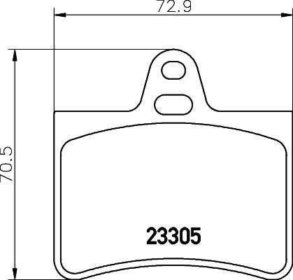 HELLA 8DB 355 019-441 - Комплект спирачно феродо, дискови спирачки vvparts.bg