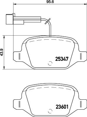 HELLA 8DB 355 019-631 - Комплект спирачно феродо, дискови спирачки vvparts.bg