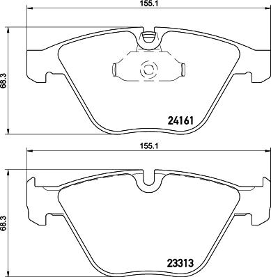 HELLA 8DB 355 015-601 - Комплект спирачно феродо, дискови спирачки vvparts.bg