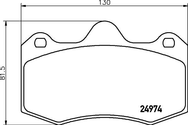 HELLA 8DB 355 015-111 - Комплект спирачно феродо, дискови спирачки vvparts.bg