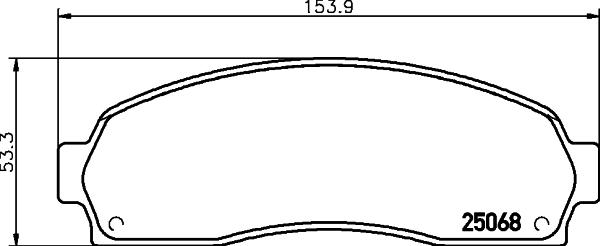 HELLA 8DB 355 015-361 - Комплект спирачно феродо, дискови спирачки vvparts.bg