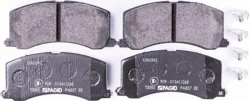 HELLA 8DB 355 016-941 - Комплект спирачно феродо, дискови спирачки vvparts.bg