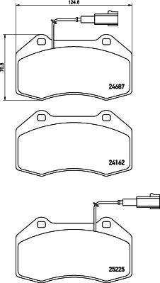 HELLA 8DB 355 016-141 - Комплект спирачно феродо, дискови спирачки vvparts.bg