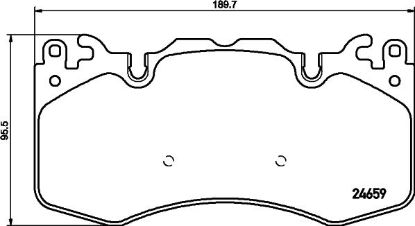 HELLA 8DB 355 016-151 - Комплект спирачно феродо, дискови спирачки vvparts.bg