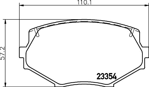 HELLA 8DB 355 016-861 - Комплект спирачно феродо, дискови спирачки vvparts.bg