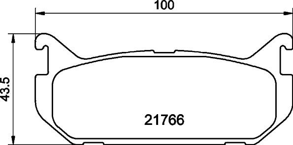 HELLA 8DB 355 016-711 - Комплект спирачно феродо, дискови спирачки vvparts.bg