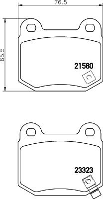 HELLA 8DB 355 010-691 - Комплект спирачно феродо, дискови спирачки vvparts.bg