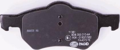 HELLA 8DB 355 010-641 - Комплект спирачно феродо, дискови спирачки vvparts.bg