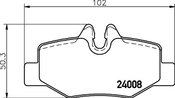 HELLA 8DB 355 010-661 - Комплект спирачно феродо, дискови спирачки vvparts.bg