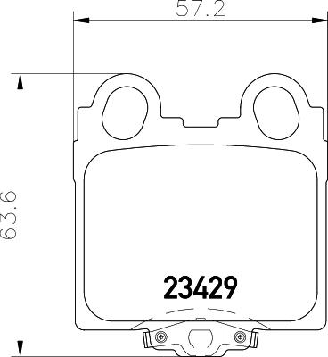 HELLA 8DB 355 011-591 - Комплект спирачно феродо, дискови спирачки vvparts.bg