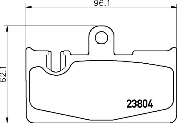 HELLA 8DB 355 011-661 - Комплект спирачно феродо, дискови спирачки vvparts.bg