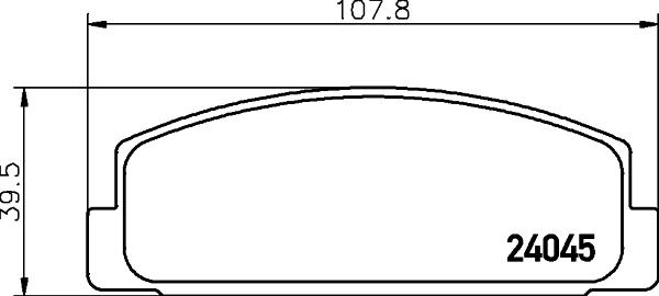 HELLA 8DB 355 011-131 - Комплект спирачно феродо, дискови спирачки vvparts.bg