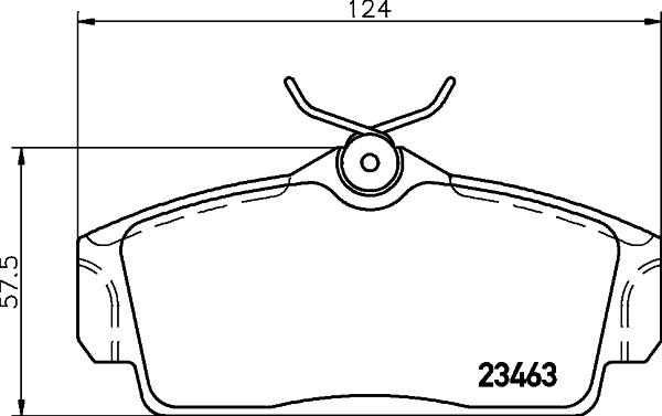 HELLA 8DB 355 018-441 - Комплект спирачно феродо, дискови спирачки vvparts.bg