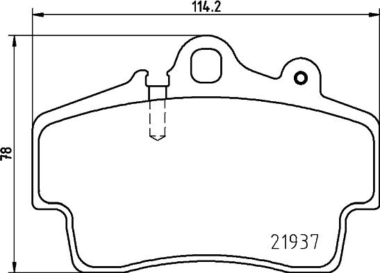 HELLA 8DB 355 018-471 - Комплект спирачно феродо, дискови спирачки vvparts.bg