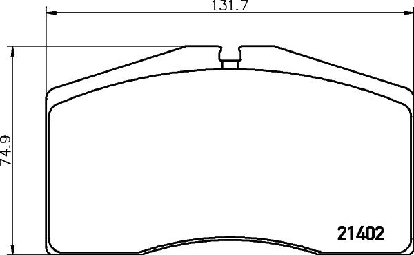 HELLA 8DB 355 018-301 - Комплект спирачно феродо, дискови спирачки vvparts.bg