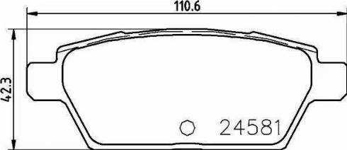 HELLA 8DB 355 013-691 - Комплект спирачно феродо, дискови спирачки vvparts.bg