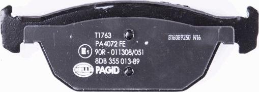 HELLA 8DB 355 013-891 - Комплект спирачно феродо, дискови спирачки vvparts.bg