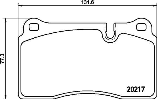 HELLA 8DB 355 013-201 - Комплект спирачно феродо, дискови спирачки vvparts.bg