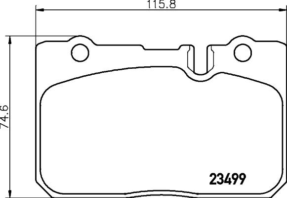 HELLA 8DB 355 013-231 - Комплект спирачно феродо, дискови спирачки vvparts.bg