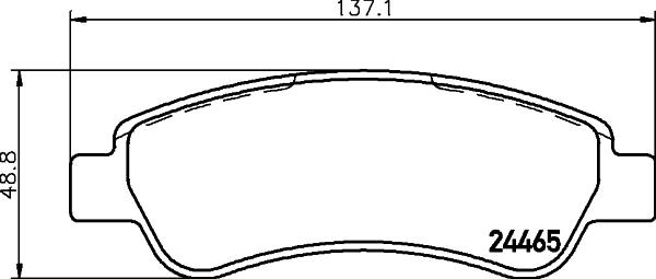 HELLA 8DB 355 012-911 - Комплект спирачно феродо, дискови спирачки vvparts.bg