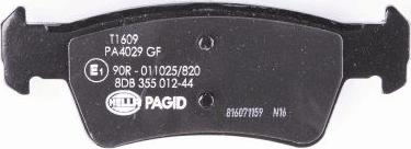 HELLA 8DB 355 012-441 - Комплект спирачно феродо, дискови спирачки vvparts.bg