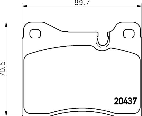 HELLA 8DB 355 017-561 - Комплект спирачно феродо, дискови спирачки vvparts.bg